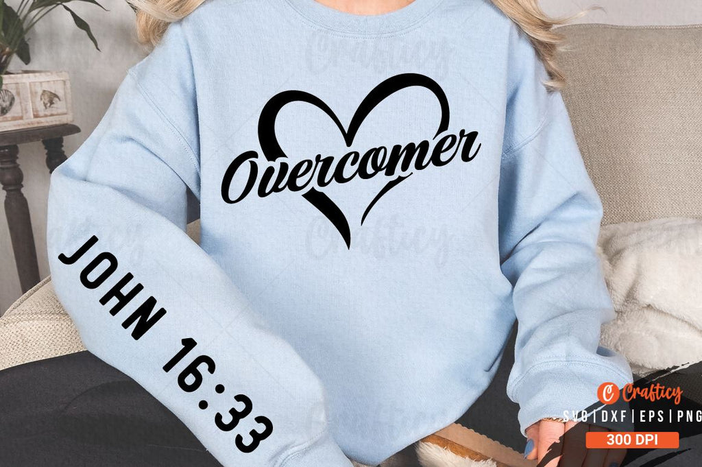 Overcomer Sleeve SVG Design - So Fontsy