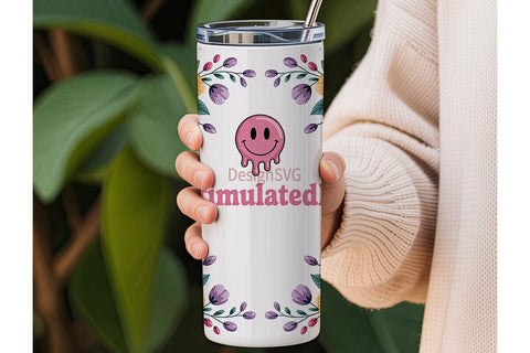 Overstimulated Mama 20oz Tumbler Wrap Sublimation DesignSVG 