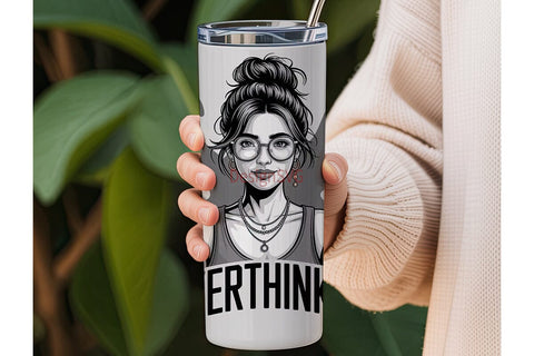 Overthinker 20oz Tumbler Design Sublimation DesignSVG 