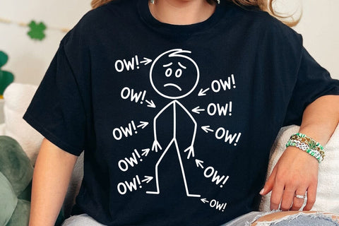 Ow Ow Ow Ow Ow Ow Ow Character T-Shirt SVG DesignDestine 