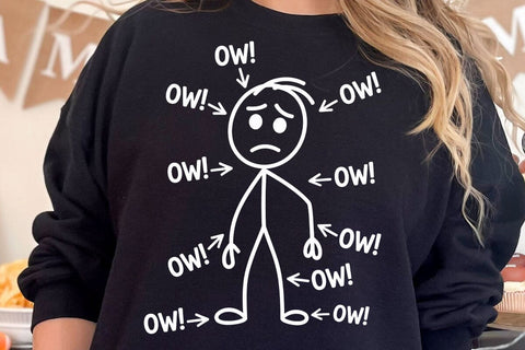 Ow Ow Ow Ow Ow Ow Ow Character T-Shirt SVG DesignDestine 