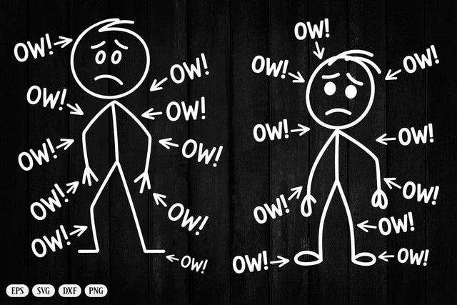 Ow Ow Ow Ow Ow Ow Ow Character T-Shirt SVG DesignDestine 