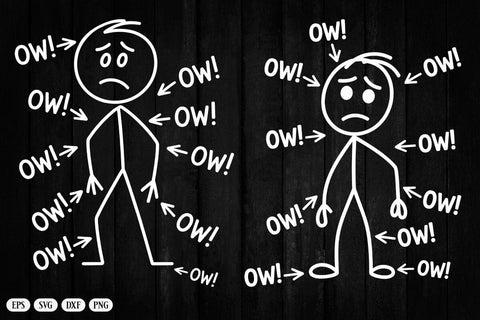 Ow Ow Ow Ow Ow Ow Ow Character T-Shirt SVG DesignDestine 