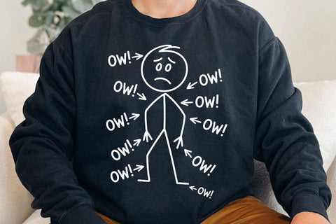 Ow Ow Ow Ow Ow Ow Ow Character T-Shirt SVG DesignDestine 