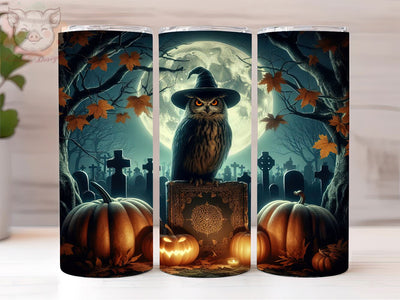 Owl Adorable Sorcerer 20oz Tumbler Png, Straight & Tapered Tumbler Png, Cute Baby Owl Tumbler Png, Digital Download PNG Sublimation Lara' s Designs 