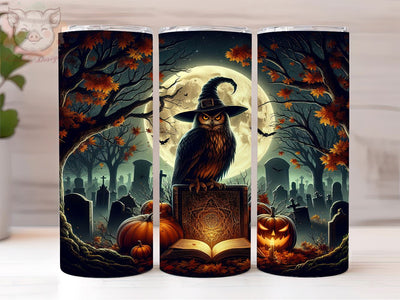 Owl Adorable Sorcerer 20oz Tumbler Png, Straight & Tapered Tumbler Png, Cute Baby Owl Tumbler Png, Digital Download PNG Sublimation Lara' s Designs 