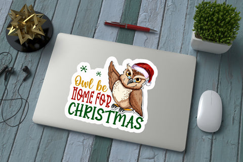 Owl be home for Sticker Design Sublimation Regulrcrative 