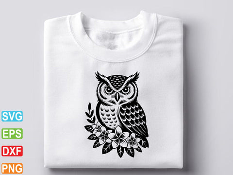 Owl Bird Clipart, Owl Silhouette, Screech Owl Svg SVG artprintfile 