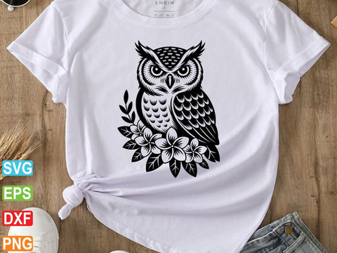 Owl Bird Clipart, Owl Silhouette, Screech Owl Svg SVG artprintfile 