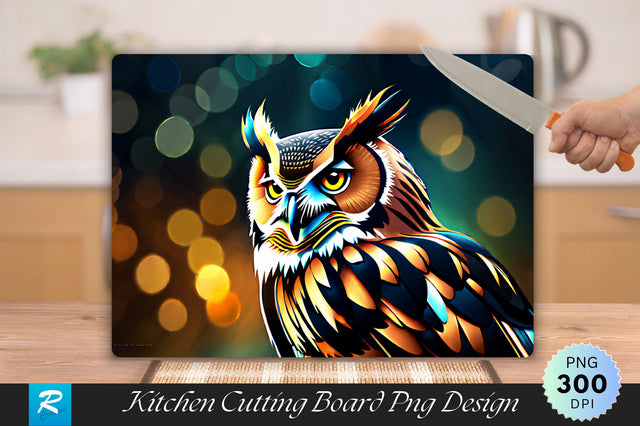 Owl Cutting Board Sublimation Regulrcrative 