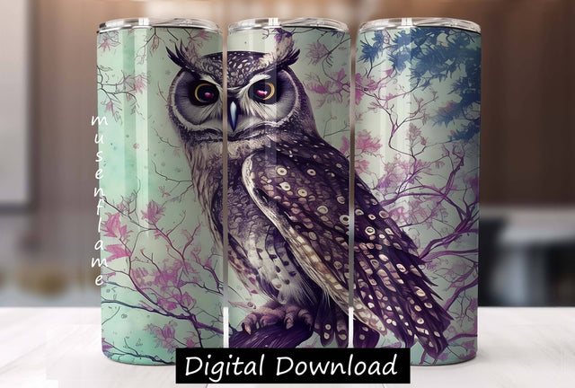 Owl | Straight Sublimation Tumbler Design 20oz, 30oz Sublimation MFsublimationdesign 