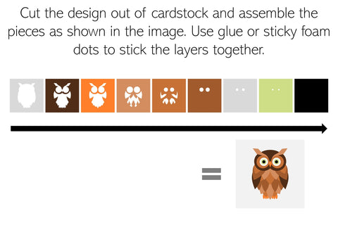 Owl SVG | 3D Shadowbox design. SVG Digital Gems 