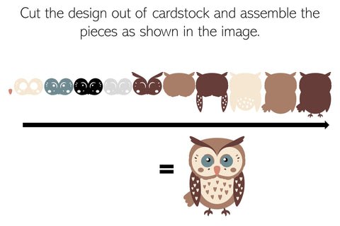 Owl SVG | Bird layered card stock design. SVG Digital Gems 