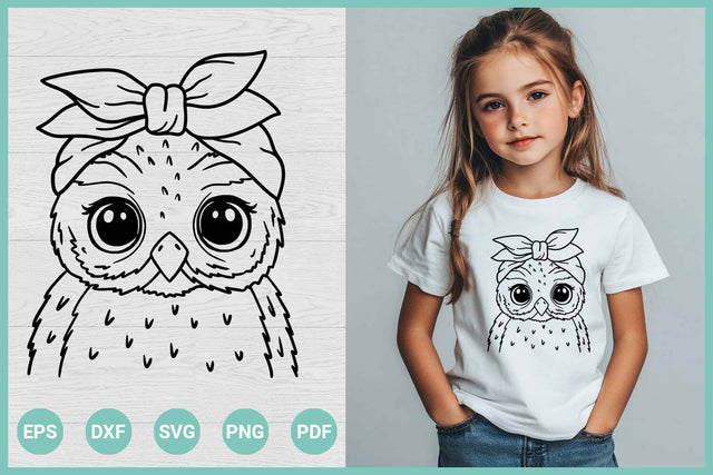 Owl SVG File | Owl Bandana SVG| Cute Owl SVG SVG Irina Ostapenko 