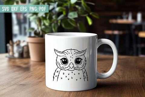 Owl SVG File | Owl Face SVG SVG Irina Ostapenko 