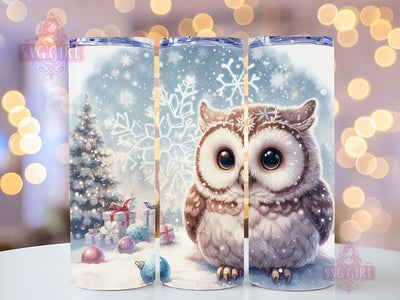 Owl Tumbler Wrap, Owl 20 oz Skinny Tumbler Sublimation Design, Straight Tumbler Wrap, Digital Download PNG Sublimation SvggirlplusArt 