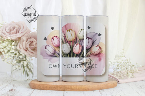 Own Your Peace 20oz Tumbler Wrap Sublimation sassyprint 