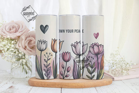 Own Your Peace 20oz Tumbler Wrap Sublimation sassyprint 