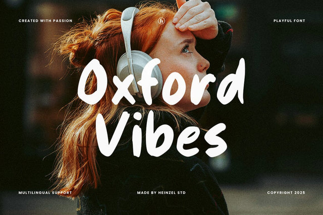 Oxford Vibes Playful Handwritten Font Font Heinzel Studio 