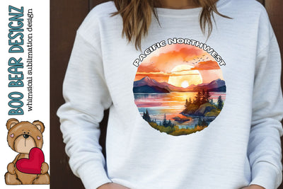 Pacific Northwest Outdoor Clipart Sublimation Boo Bear Designz 
