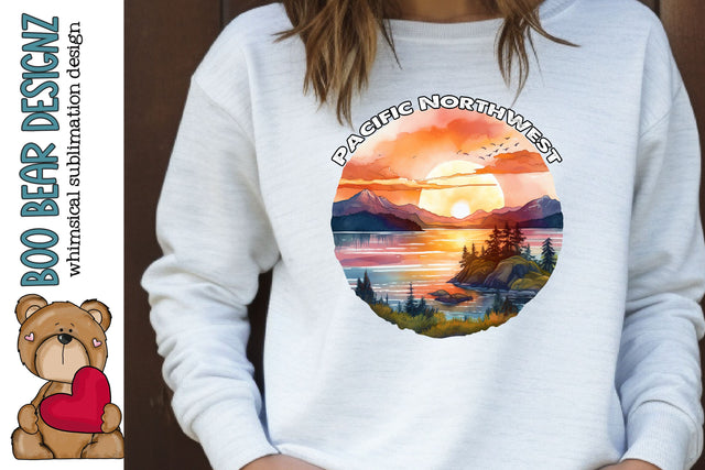 Pacific Northwest Outdoor Clipart Sublimation Boo Bear Designz 
