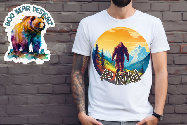 Pacific Northwest Sublimation design Sublimation Boo Bear Designz 
