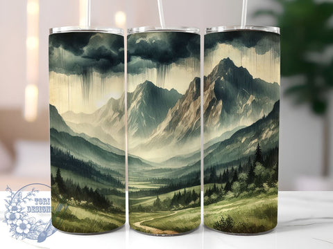 Pacific Northwest Tumbler, Mountains Tumbler Wrap, 20oz Sublimation Design, Nature Lover Gift, Outdoor Adventure Decor, Hiking Tumbler, Scenic Landscape Design Sublimation ToriDesigns 