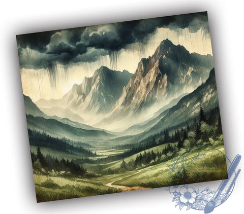 Pacific Northwest Tumbler, Mountains Tumbler Wrap, 20oz Sublimation Design, Nature Lover Gift, Outdoor Adventure Decor, Hiking Tumbler, Scenic Landscape Design Sublimation ToriDesigns 