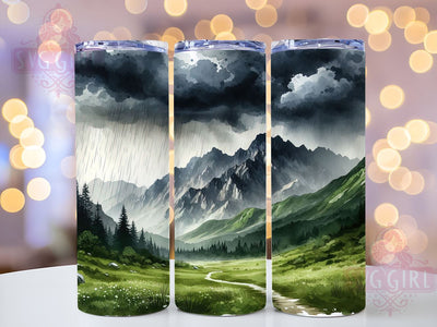 Pacific Northwest Tumbler Wrap, Mountain Range PNG, 20oz Sublimation Design, Nature Lover Drinkware, Outdoor Adventure Tumbler, Scenic Landscape Wrap, Hiking Decor PNG Sublimation SvggirlplusArt 