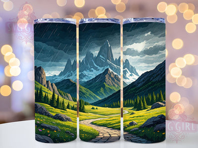 Pacific Northwest Tumbler Wrap, Mountain Range PNG, 20oz Sublimation Design, Nature Lover Drinkware, Outdoor Adventure Tumbler, Scenic Landscape Wrap, Hiking Decor PNG Sublimation SvggirlplusArt 