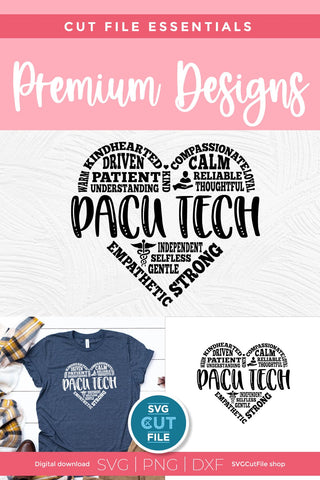 PACU Tech svg, post-anesthesia care unit, nurse svg SVG SVG Cut File 