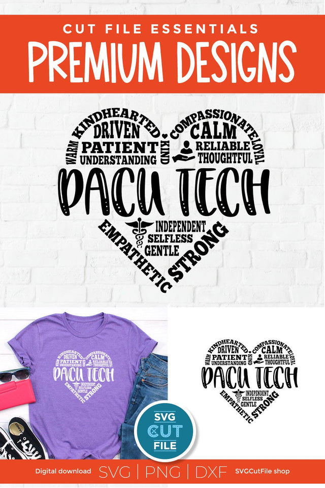 PACU Tech svg, post-anesthesia care unit, nurse svg SVG SVG Cut File 