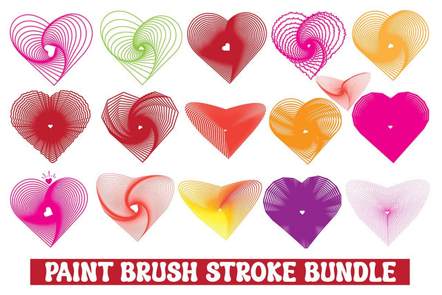 Paint Brush Stroke Bundle SVG nirmal108roy 