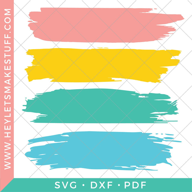 Paint Brush Strokes SVG Hey Let's Make Stuff 
