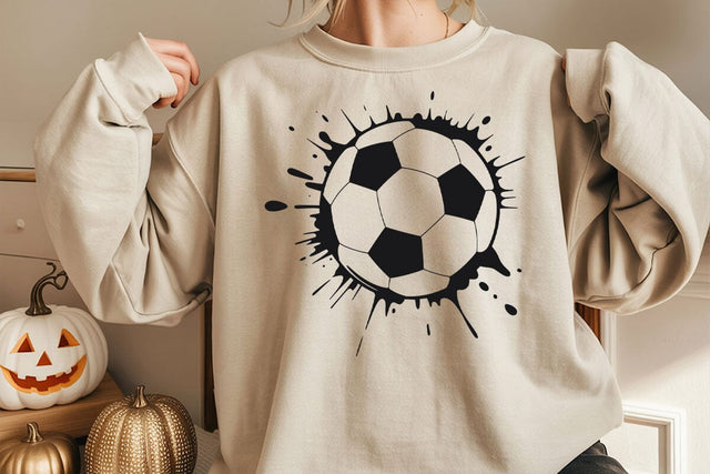 Paint Splatter Soccer, soccer design svg, soccer ball svg, soccer life, soccer shirt design SVG DesignDestine 