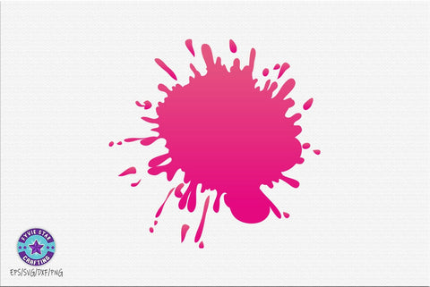 Paint Splatter SVG PNG Bundle SVG FiveStarCrafting 