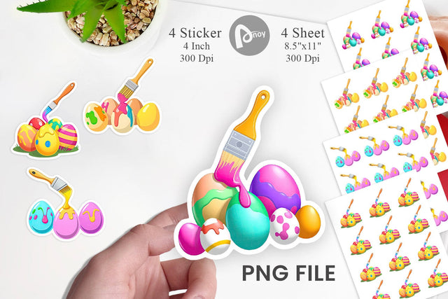 Paintbrush Sticker Sublimation artnoy 