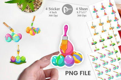 Paintbrush Sticker Sublimation artnoy 
