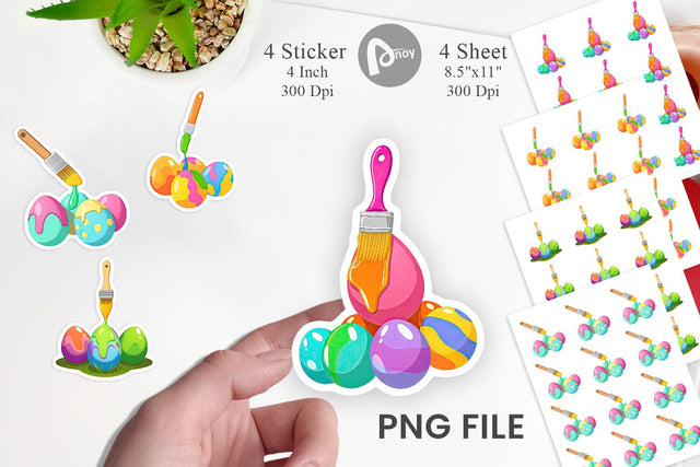Paintbrush Sticker Sublimation artnoy 