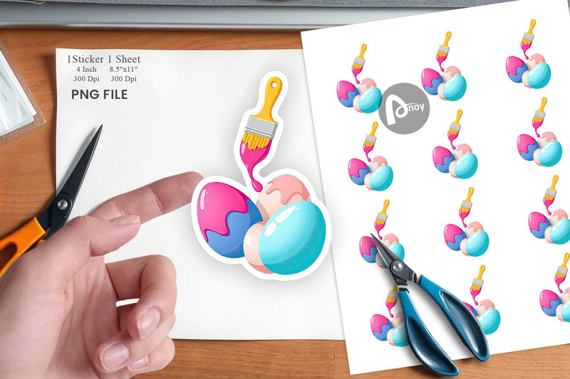 Paintbrush Sticker Sublimation artnoy 