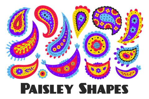 Paisley Shapes PNG Clipart Sublimation Rin Green 
