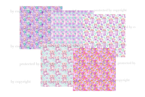 Pajama Party Seamless Paper | Weekend Pattern Digital Pattern GlamArtZhanna 