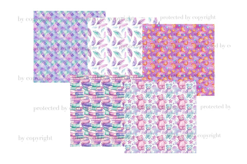 Pajama Party Seamless Paper | Weekend Pattern Digital Pattern GlamArtZhanna 