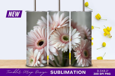 Pale Pink Gerbera Daisy Bouquet Still Life Sublimation Regulrcrative 