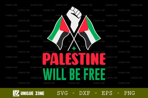 Palestine Will Be Free SVG Freedom For Palestine Tshirt Bundle Palestine Quote Design, TG 0025 SVG Unique Zone 