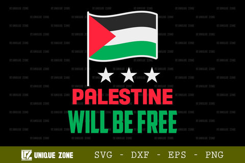 Palestine Will Be Free SVG Freedom For Palestine Tshirt Bundle Palestine Quote Design, TG 0025 SVG Unique Zone 