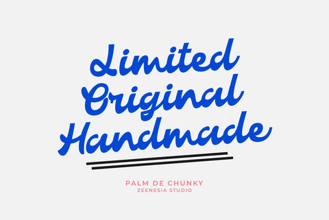 Palm de Chunky Font Zeenesia Std 