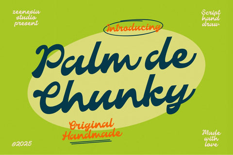Palm de Chunky Font Zeenesia Std 