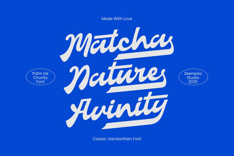 Palm de Chunky Font Zeenesia Std 