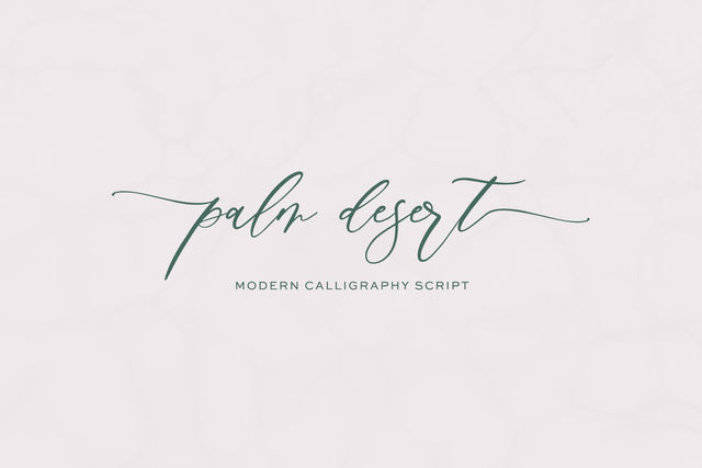 Palm Desert Modern Calligraphy Font Font Beck McCormick 